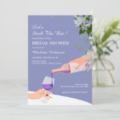ダスティブルーフローラストックザバーブライダルシャワー 招待状 (スタンド正面)