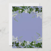 ダスティブルーフローラストックザバーブライダルシャワー 招待状 (裏面)