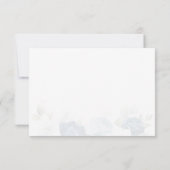 ダスティブルーフローラセーブ・ザ・デート案内 ノートカード (裏面)