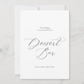 ダスティブルーフローラデザートバーサイン 招待状 (正面)
