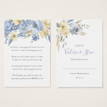 ダスティブルーフローラノーラップシャワー表示ギフトラベル