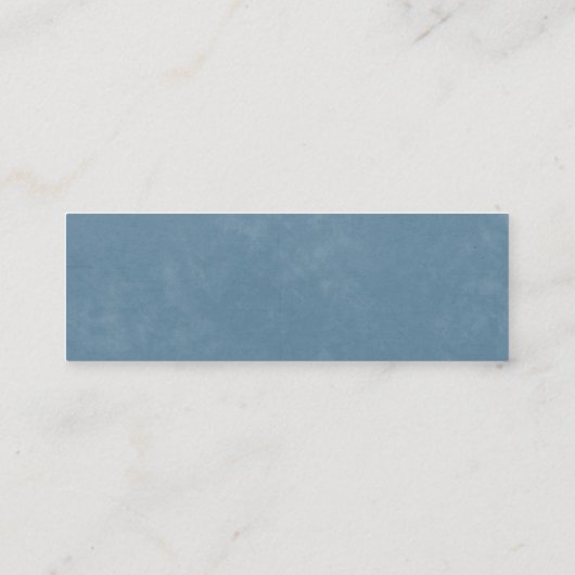 ダスティブルーフローラピーチ結婚シックのウェブサイトRSVP スキニー名刺 (裏面)