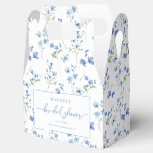 ダスティブルーフローラブライダルシャワーお気に入り フェイバーボックス (オープン)