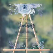 ダスティブルーフローラブライダルシャワーへようこそ アクリルサイン (ニュートラル)
