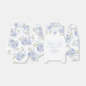 ダスティブルーフローラブライダルシャワー フェイバーボックス (折り畳みなし)