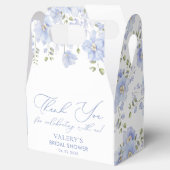 ダスティブルーフローラブライダルシャワー フェイバーボックス (オープン)
