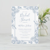 ダスティブルーフローラブライダルシャワー 招待状 (スタンド正面)