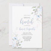 ダスティブルーフローラブライダルシャワー 招待状 (正面)