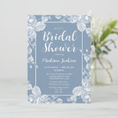 ダスティブルーフローラブライダルシャワー 招待状 (スタンド正面)