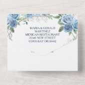 ダスティブルーフローラプリンセスキンセアニラ15アノス オールインワン招待状 (裏面)