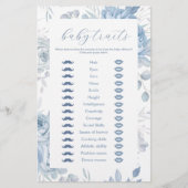 ダスティブルーフローラベビートレイトゲームフライヤー チラシ (正面)