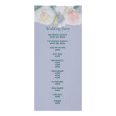 ダスティブルーフローラホワイトウェディングプログラム ラックカード (裏面)