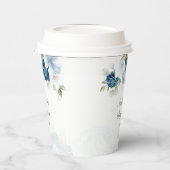 ダスティブルーフローラボタニッ結婚クス 紙コップ (左)