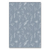 ダスティブルーフローラリースボヘミアン結婚ズ テーブルナンバー (裏面)