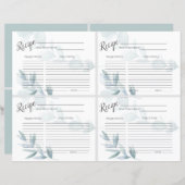 ダスティブルーフローラレシピカード (正面/裏面)