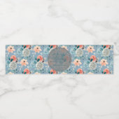 ダスティブルーフローラレース |装飾書道 ペットボトルラベル (シングルラベル)