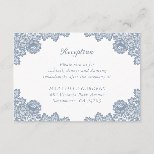 ダスティブルーフローラレ結婚ースの詳細情報 エンクロージャーカード (正面)