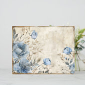 ダスティブルーフローラヴィンテージスクラップブック紙 (スタンド正面)