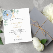 ダスティブルーフローラ予算結婚式招待状