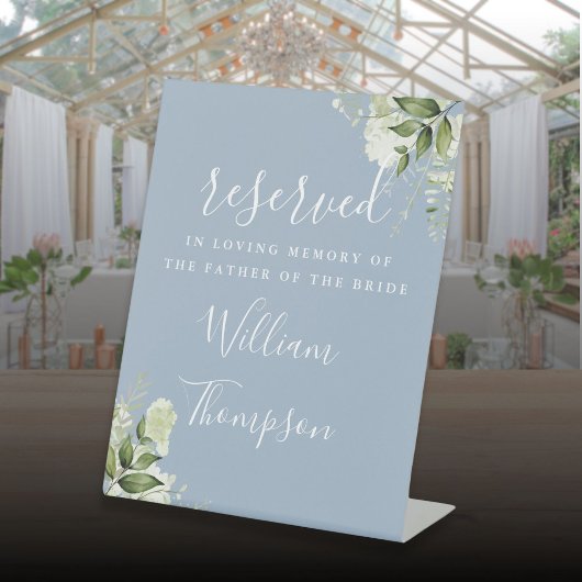 ダスティブルーフローラ予約のお父母様メモリアル 台座サイン