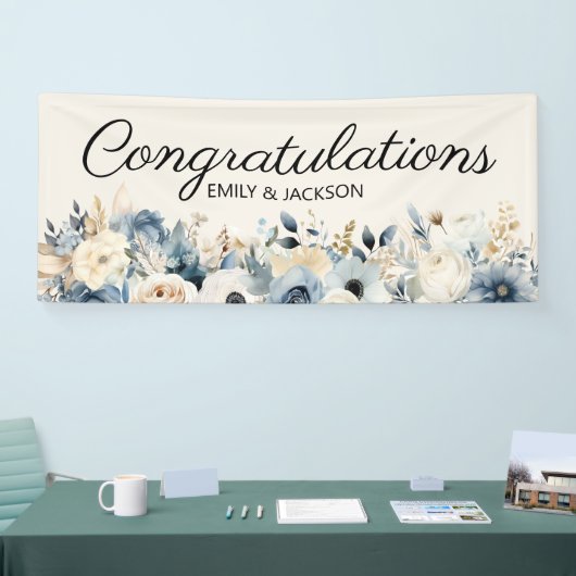 ダスティブルーフローラ婚約パーティ 横断幕 (トレードショー)