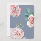 ダスティブルーフローラ宗教交叉ボーイバプテスマ 招待状 (裏面)