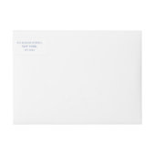 ダスティブルーフローラ差出人住所ラベル ラップアラウンドラベル (正面)