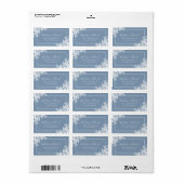 ダスティブルーフローラ差出人住所 ラベル (フルシート)