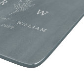 ダスティブルーフローラ手書きスクリプト新着 カッティングボード (角)