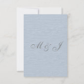 ダスティブルーフローラ水彩リハーサルディナー 招待状 (裏面)