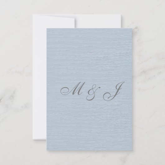 ダスティブルーフローラ水彩リハーサルディナー 招待状 (裏面)