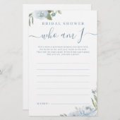 ダスティブルーフローラ私はブライダルシャワーゲーム (正面/裏面)