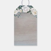 ダスティブルーフローラ素朴カントリーウェディング ギフトタグ (裏面)