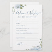 ダスティブルーフローラ結婚のアドバイス&ウィッシュズカード (正面/裏面)