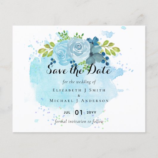 ダスティブルーフローラ結婚のトレンド予算 (正面)