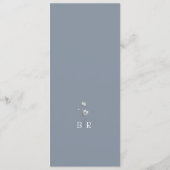 ダスティブルーフローラ結婚のメニュー メニュー (裏面)