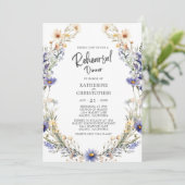 ダスティブルーフローラ結婚のリハーサルディナー 招待状 (スタンド正面)