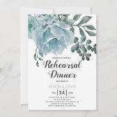 ダスティブルーフローラ結婚のリハーサル 招待状 (正面)