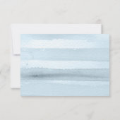 ダスティブルーフローラ結婚の応答カード 出欠カード (裏面)