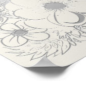 ダスティブルーフローラ結婚の歓迎ポスター ポスター (角)