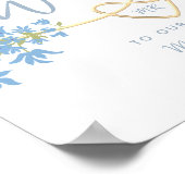 ダスティブルーフローラ結婚の歓迎 ポスター (角)