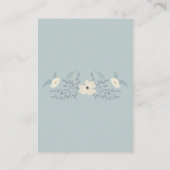 ダスティブルーフローラ結婚の詳細カード エンクロージャーカード (裏面)