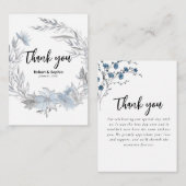 ダスティブルーフローラ結婚ズありがとう ノートカード (正面/裏面)