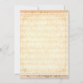 ダスティブルーフローラ結婚ミュージカルの愛と感謝していの 招待状 (裏面)