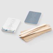 ダスティブルーフローラ結婚式 プログラムハンドファン ハンドファン (組立なし)