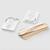 ダスティブルーフローラ結婚式 プログラムファン ハンドファン (組立なし)