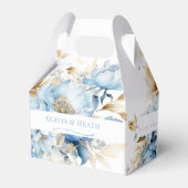 ダスティブルーフローラ結婚金ゴールド フェイバーボックス (裏面サイド)