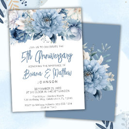ダスティブルーフローラ結婚5周年 招待状