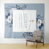 ダスティブルーフローラ聖体写真背景 タペストリー (インサイチュ(横))