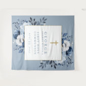 ダスティブルーフローラ聖体写真背景 タペストリー (正面(横))